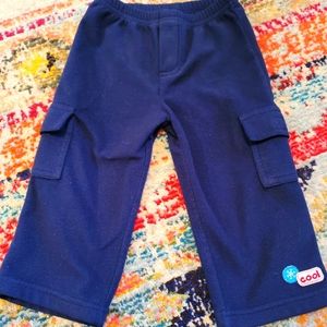 Fleece cargo toddler boy pants